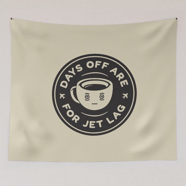 Item preview, Funny Jet Lag Saying - Days off are for Jet Lag designed and sold by propellerhead.