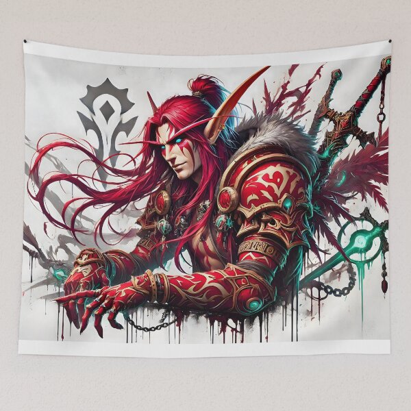 Item preview, Blood Elf Warrior – The Blade of Quel’Thalas designed and sold by TattooDrive.