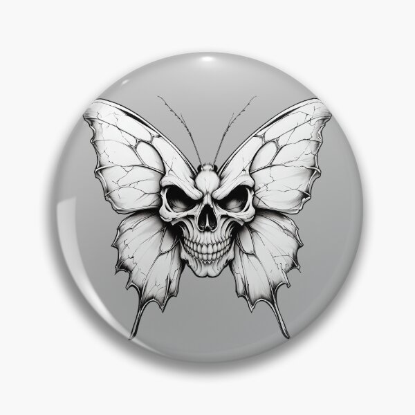 Item preview, Mariposa aterradora - Calavera designed and sold by NightTimeJ.