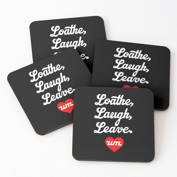 Item preview, Loathe, Laugh, Leave. Unmotivational Messaging (White Logo) designed and sold by West Midlands Church of Merch.