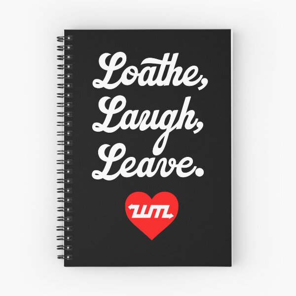 Item preview, Loathe, Laugh, Leave. Unmotivational Messaging (White Logo) designed and sold by West Midlands Church of Merch.
