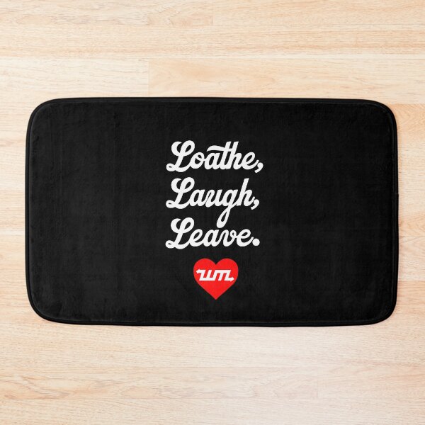 Item preview, Loathe, Laugh, Leave. Unmotivational Messaging (White Logo) designed and sold by West Midlands Church of Merch.