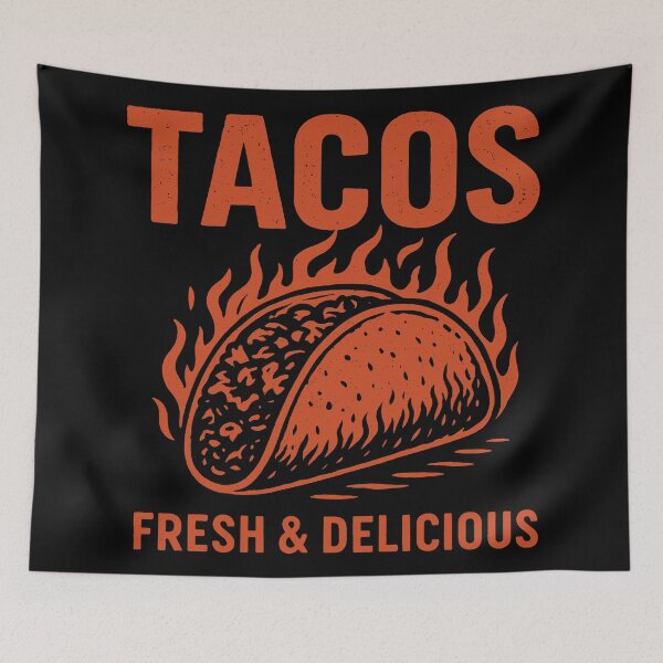 Item preview, Flaming Fresh & Delicious Tacos designed and sold by zzz888.