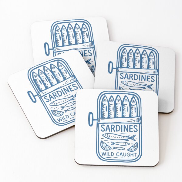 Item preview, Wild Caught Can of Sardines designed and sold by Pink Pineapple Works.