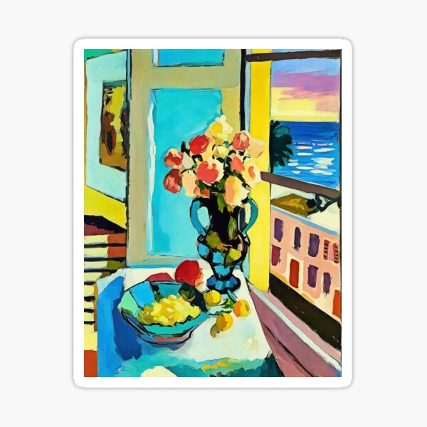Item preview, Henri Matisse, Roses by the Window, Fauvism designed and sold by Artistic Gift Print.
