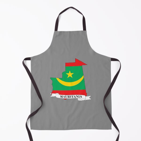 Item preview, Flag map of Mauritania designed and sold by visual adventures.