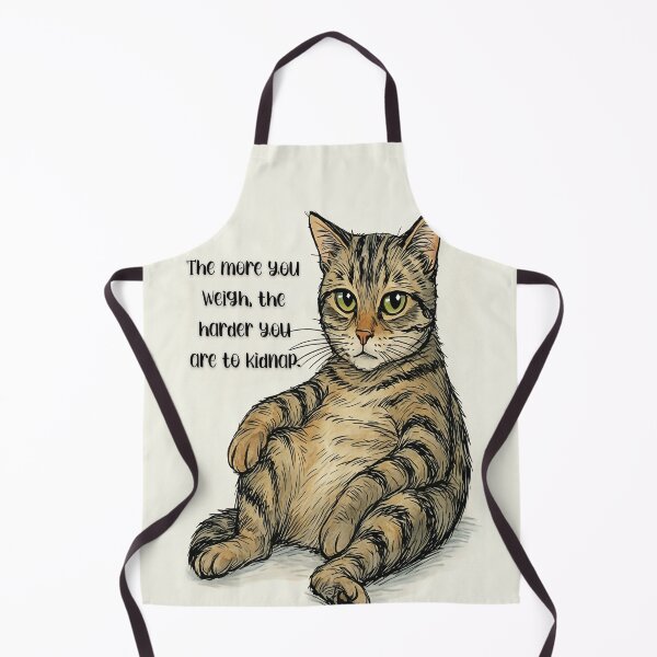 Item preview, Fat Cat Wisdom – Funny Anti-Kidnapping Quote designed and sold by gleefulme.