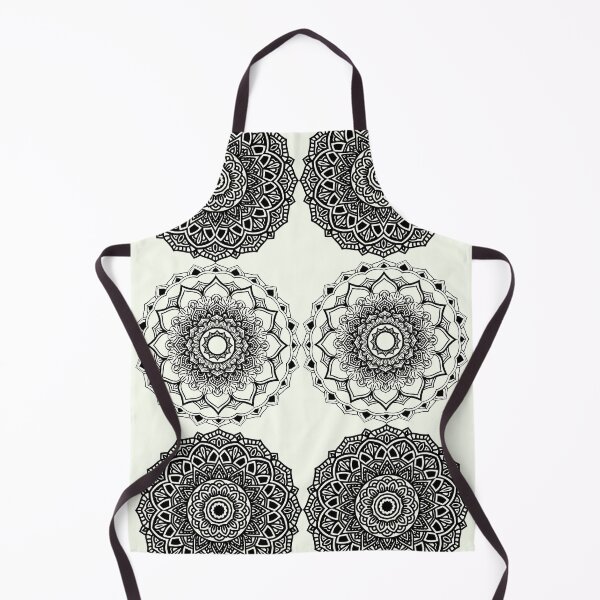 Item preview, Soft Black and White Mandala Pattern Intricate Zen Floral Circles designed and sold by Atokeh.