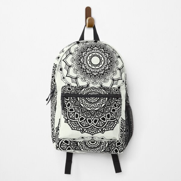 Item preview, Soft Black and White Mandala Pattern Intricate Zen Floral Circles designed and sold by Atokeh.