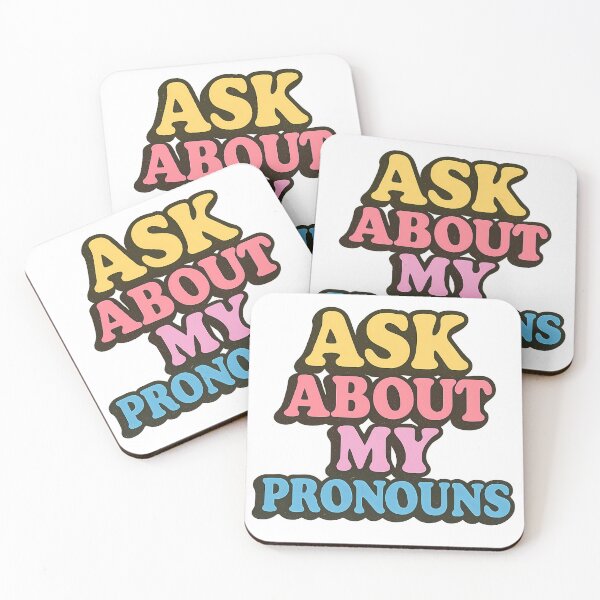 Item preview, Ask About My Pronouns – Bold Pride Art designed and sold by Haus Of Sin.
