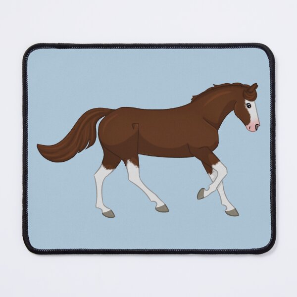 Item preview, Cartoon Liver Chestnut - Cantering Horse Illustration  designed and sold by Art By Drina.