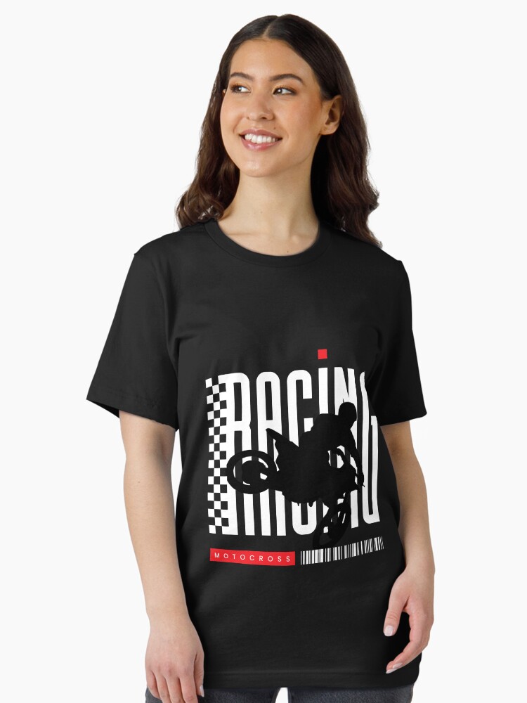 Thumbnail 2 of 7, Essential T-Shirt, Motocross Racing Silhouette Bold Retro Graphic Tee designed and sold by thundergearshop.