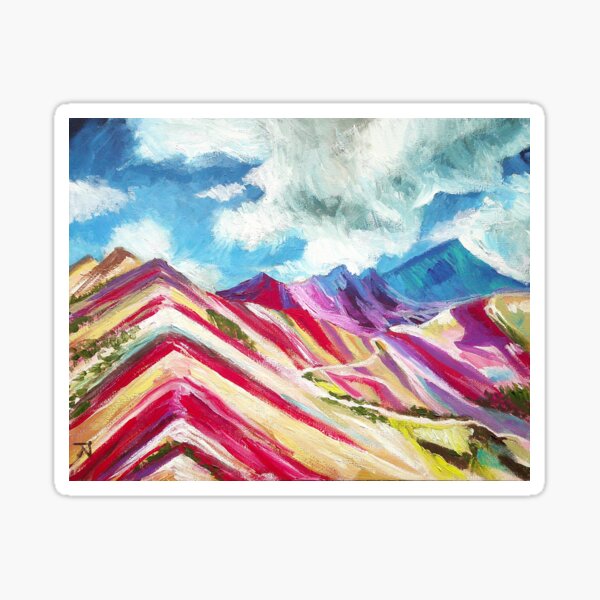 Rainbow Mountain Cusco Sticker
