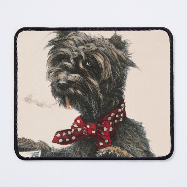 Item preview, A Jolly Dog Print - Currier and Ives 1878 - Funny Cute Terrier Dog - Vintage Art Illustration designed and sold by Madcatsanddogs.