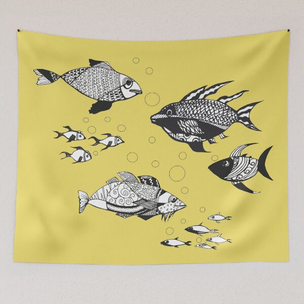 Item preview, Like fish in the sea designed and sold by Maria Santos Prieto.