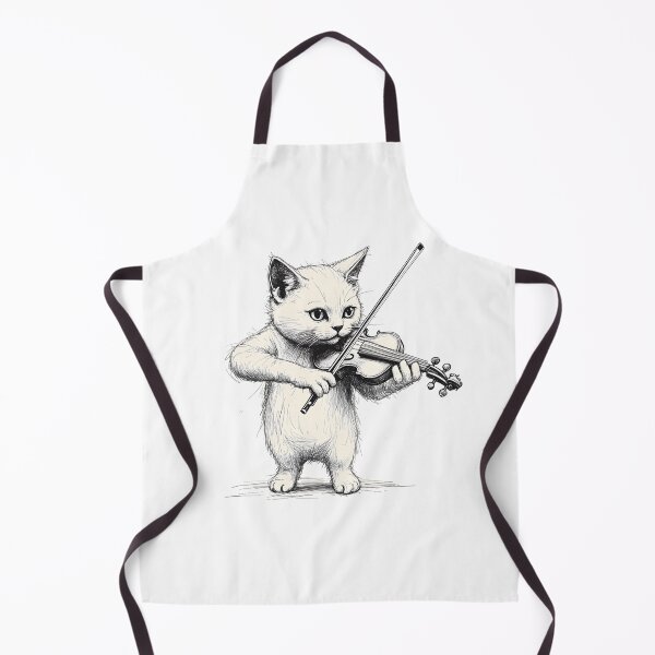 Item preview, Cat with Violin designed and sold by FlowerCloud.
