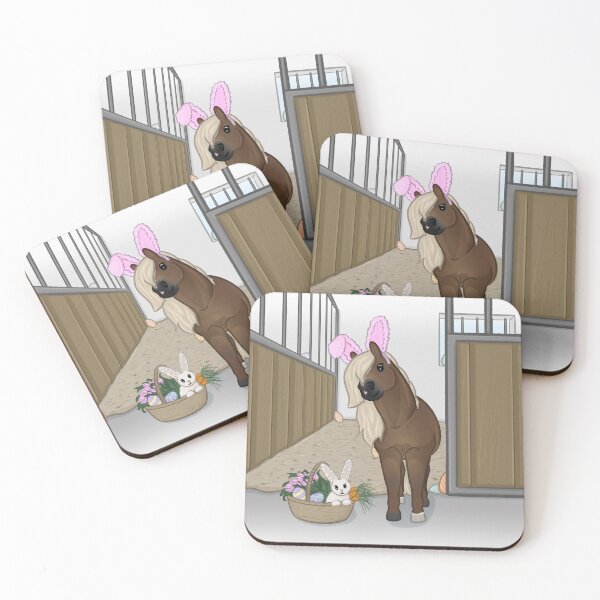 Item preview, Cute Cartoon Pony - Easter Egg Hunt Illustration  designed and sold by Art By Drina.