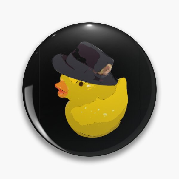 Item preview, Yellow Chick in Fedora Hat with Feather Facing Left Sticker designed and sold by Art in My Loft.