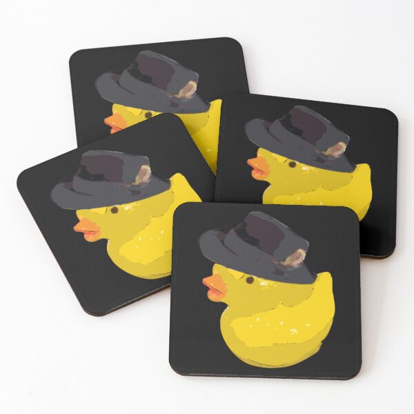 Artikelvorschau, Gelbes Küken im Fedora-Hut mit Feder nach links Sticker entworfen und verkauft von Art in My Loft.