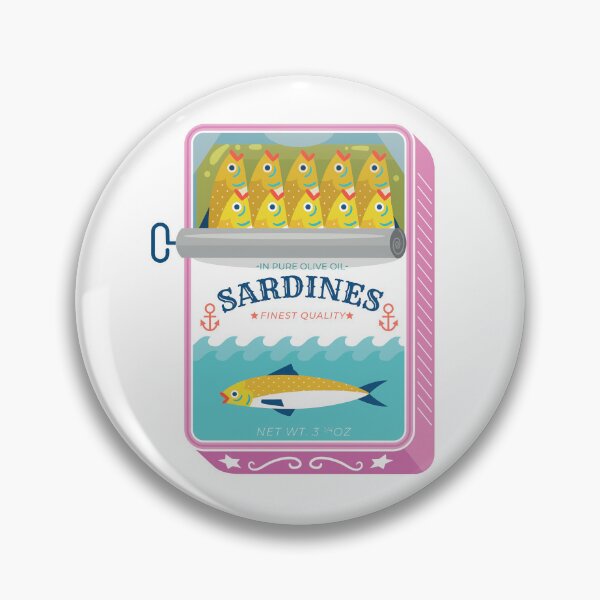 Item preview, Pastel Can of Sardines  designed and sold by Pink Pineapple Works.