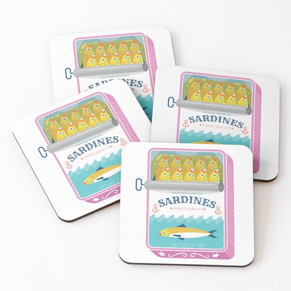 Item preview, Pastel Can of Sardines  designed and sold by Pink Pineapple Works.