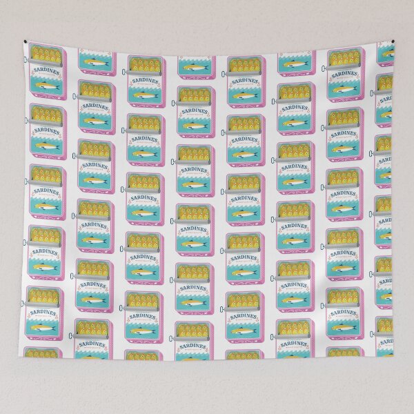 Item preview, Pastel Can of Sardines  designed and sold by Pink Pineapple Works.