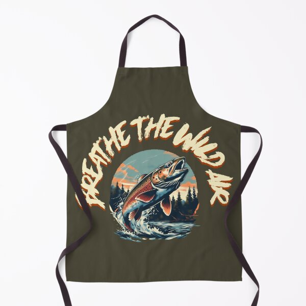 Item preview, Breathe The Wild Air Trout Jumping In River At Sunset Scene designed and sold by The Sun Brings Light.