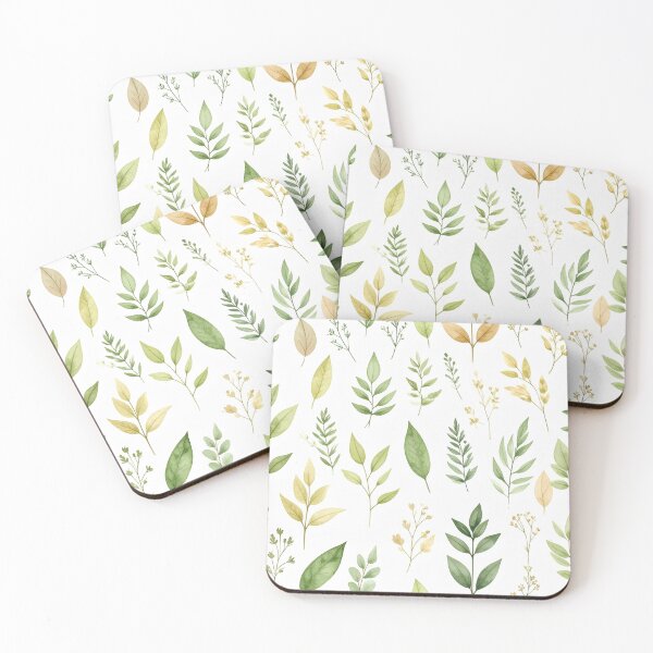 Item preview, Botanical Leaves Pattern – Sage Green & Beige Watercolor Design designed and sold by Hoeshie.