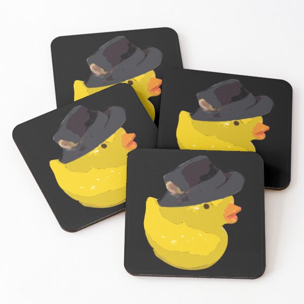 Item preview, Yellow Chick in Fedora Hat with Feather Facing Right Sticker designed and sold by Art in My Loft.