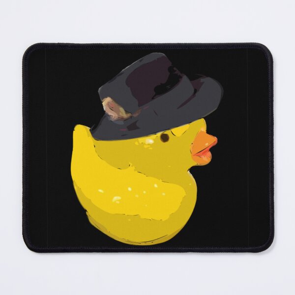 Item preview, Yellow Chick in Fedora Hat with Feather Facing Right Sticker designed and sold by Art in My Loft.