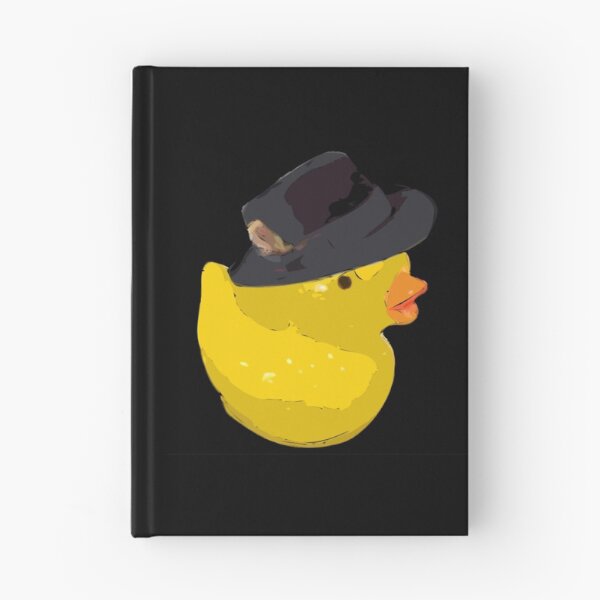 Item preview, Yellow Chick in Fedora Hat with Feather Facing Right Sticker designed and sold by Art in My Loft.