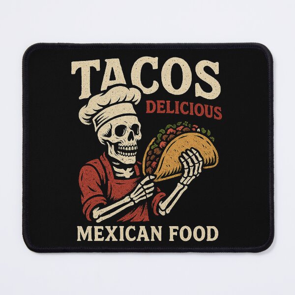 Item preview, Delicious Mexican Food Skeleton Chef designed and sold by zzz888.