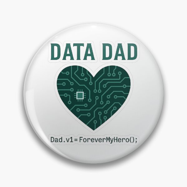 Item preview, Data Dad Heart — Circuit Love Design designed and sold by dessertcruzing.