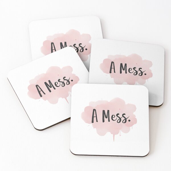 Item preview, A Mess. – Funny Minimalist Quote Design designed and sold by ZebraPop.