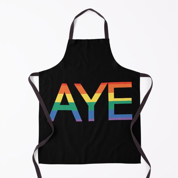 Item preview, AYE, Scottish Independence Pride Flag Text Slogan designed and sold by MacPean.
