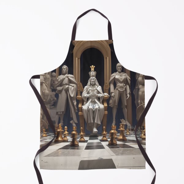 Item preview, A chessboard in all its glory – with the king in the middle designed and sold by Made-by-Gus.