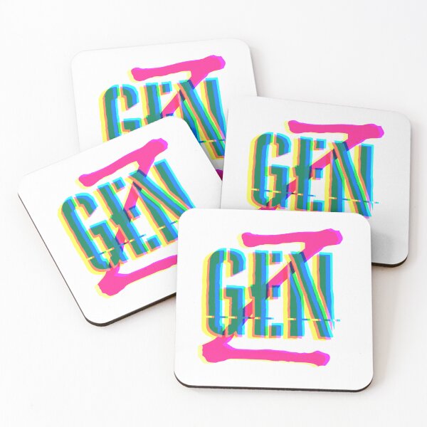 Item preview, GEN-Z, colorful vivid graphics, inscription with bad tv effect designed and sold by silent-violin.