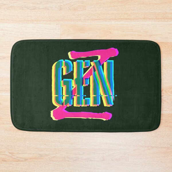 Item preview, GEN-Z, colorful vivid graphics, inscription with bad tv effect designed and sold by silent-violin.