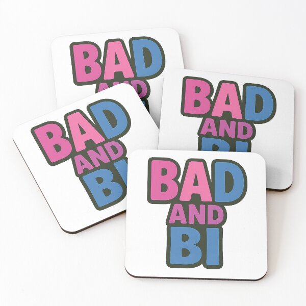 Item preview, Bad and Bi Pride Typography designed and sold by Haus Of Sin.