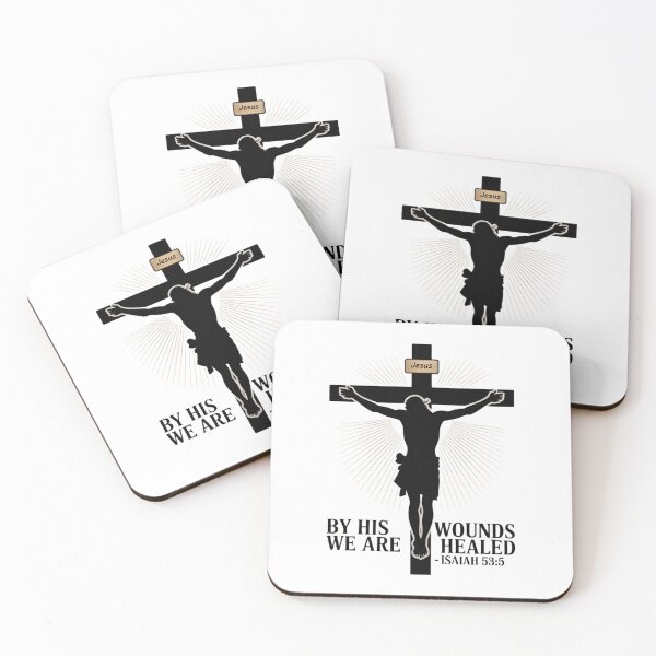 Item preview, Black Silhouette Jesus on Cross Bible Verse Faith Shir designed and sold by PixelMuse2024.