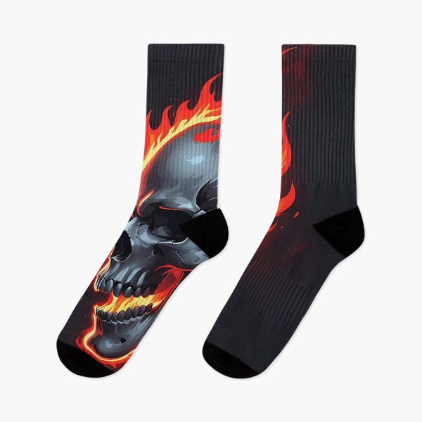 Item preview, “Inferno Skull – Born from Fire” designed and sold by The-Daily-Drape.