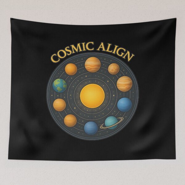 Item preview, Cosmic Align Solar System Art designed and sold by MysticArtisan.