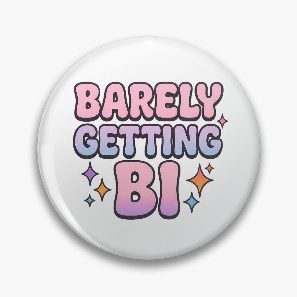 Item preview, Barely Getting Bi – Pastel Pride Typography designed and sold by Haus Of Sin.