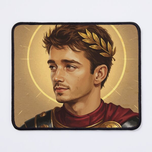 Item preview, Roman Emperor Aesthetic Portrait – Golden Laurel Warrior Art with Sacred Halo designed and sold by -DEEWOLF-.