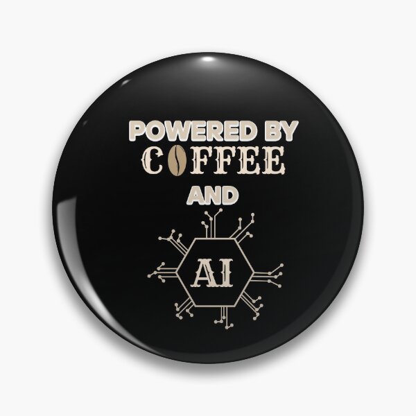 Item preview, Powered by Coffee and Ai designed and sold by luchik-and-co.