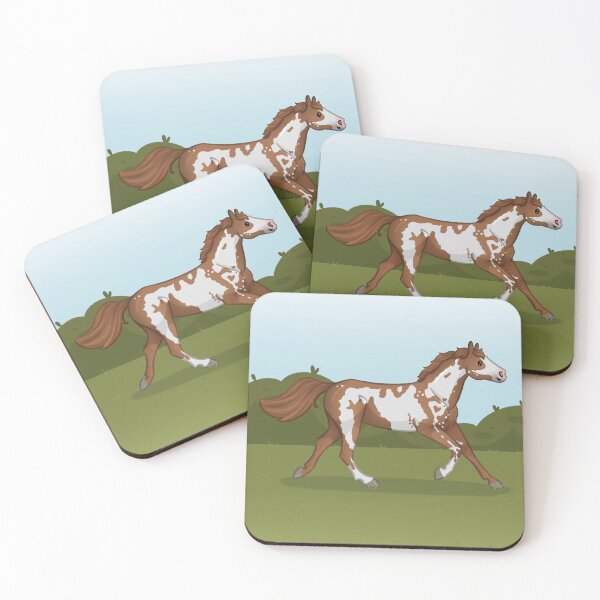 Item preview, Cartoon Paint Horse - Cute Equestrian Illustration  designed and sold by Art By Drina.