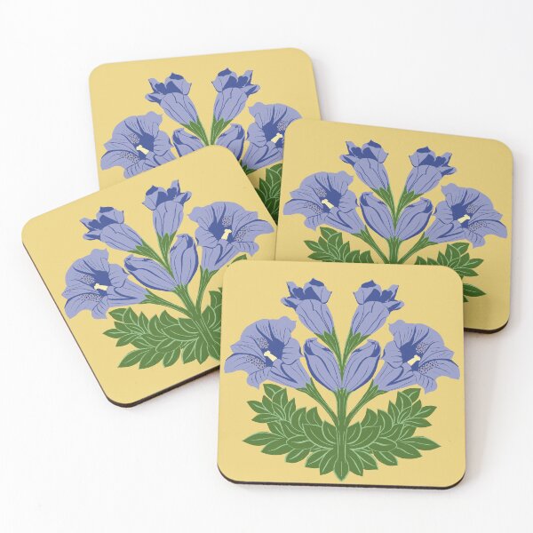 Item preview, Alpine Flower Illustration – Botanical Art | Blue Gentian in Bloom designed and sold by SaliMontoDesign.