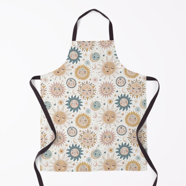 Item preview, Whimsical Celestial Smiling Suns and Moons Pattern designed and sold by TuckerLogan.