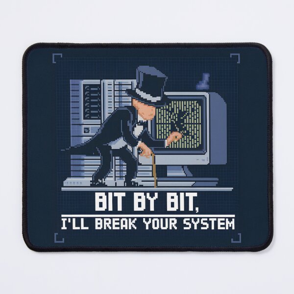 Item preview, Pixel Hacker Gentleman “Bit by Bit” designed and sold by Into The Rabbit Hole.