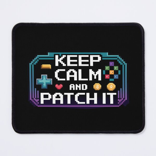 Item preview, Retro Pixel “Keep Calm and Patch It” designed and sold by Into The Rabbit Hole.